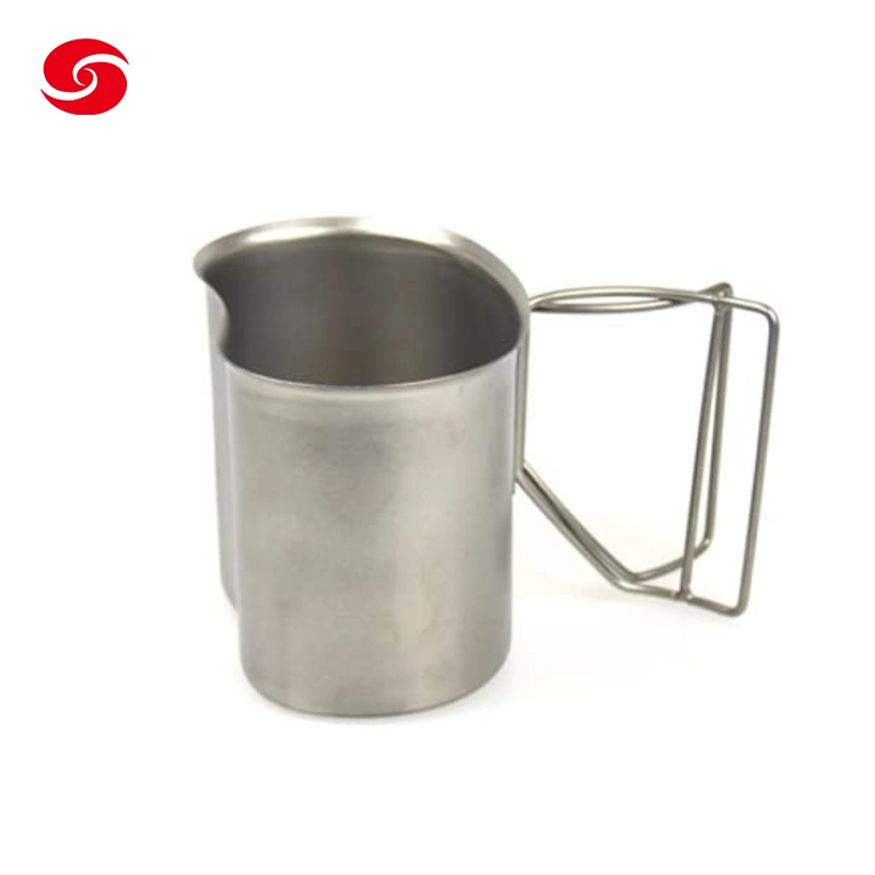 Stainless Steel Canteen Cup Sports Camping Army Military Metal Water Canteen Bottle Cup